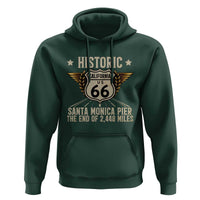 Route Highway 66 Historic California Santa Monica Pier Hoodie
