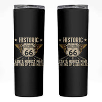 Route Highway 66 Historic California Santa Monica Pier Skinny Tumbler