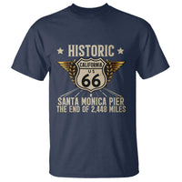 Route Highway 66 Historic California Santa Monica Pier T Shirt