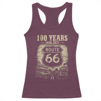 Route Highway 66 100 Year Centennial Anniversary Souvenir Racerback Tank Top