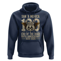 Route Highway 66 100 Year Centennial Anniversary Souvenir Hoodie Santa Monica End of the Road