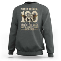 Route Highway 66 100 Year Centennial Anniversary Souvenir Sweatshirt Santa Monica End of the Road