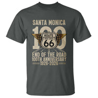 Route Highway 66 100 Year Centennial Anniversary Souvenir T Shirt Santa Monica End of the Road