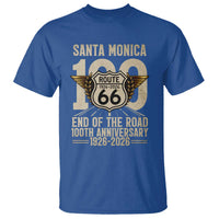 Route Highway 66 100 Year Centennial Anniversary Souvenir T Shirt Santa Monica End of the Road