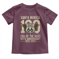 Route Highway 66 100 Year Centennial Anniversary Souvenir Toddler T Shirt Santa Monica End of the Road