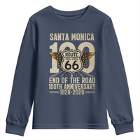 Route Highway 66 100 Year Centennial Anniversary Souvenir Youth Sweatshirt Santa Monica End of the Road