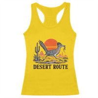 Arizona Roadrunner Bird Desert Landscape Cactus Racerback Tank Top