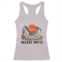 Arizona Roadrunner Bird Desert Landscape Cactus Racerback Tank Top