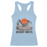 Arizona Roadrunner Bird Desert Landscape Cactus Racerback Tank Top