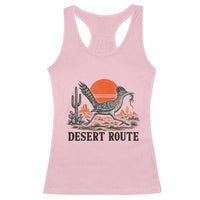 Arizona Roadrunner Bird Desert Landscape Cactus Racerback Tank Top