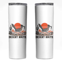 Arizona Roadrunner Bird Desert Landscape Cactus Skinny Tumbler