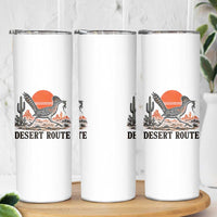 Arizona Roadrunner Bird Desert Landscape Cactus Skinny Tumbler
