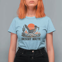 Arizona Roadrunner Bird Desert Landscape Cactus T Shirt For Women