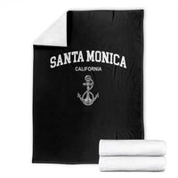 Santa Monica CA California Travel Souvenir Throw Blanket