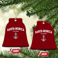 Santa Monica CA California Travel Souvenir Ceramic Ornament