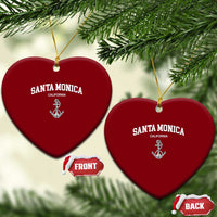 Santa Monica CA California Travel Souvenir Ceramic Ornament