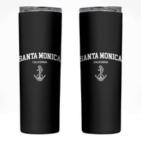 Santa Monica CA California Travel Souvenir Skinny Tumbler