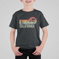 Retro California Beach Shirt, Vintage Cali Sunset Tee T Shirt For Kid