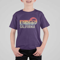 Retro California Beach Shirt, Vintage Cali Sunset Tee T Shirt For Kid