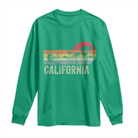 Retro California Beach Shirt, Vintage Cali Sunset Tee Long Sleeve Shirt