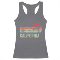 Retro California Beach Shirt, Vintage Cali Sunset Tee Racerback Tank Top