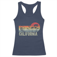 Retro California Beach Shirt, Vintage Cali Sunset Tee Racerback Tank Top