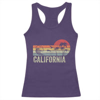 Retro California Beach Shirt, Vintage Cali Sunset Tee Racerback Tank Top