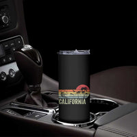Retro California Beach Shirt, Vintage Cali Sunset Tee Skinny Tumbler