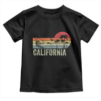 Retro California Beach Shirt, Vintage Cali Sunset Tee Toddler T Shirt