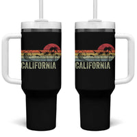 Retro California Beach Shirt, Vintage Cali Sunset Tee Tumbler With Handle