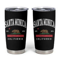 Santa Monica California Flag CA Vintage Established Sports Tumbler Cup