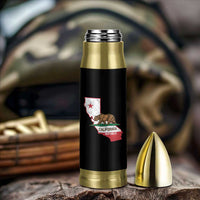 California Republic Cali Map Flag Distressed Style Bullet Tumbler
