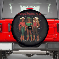 Black African American Cowgirl Christmas Spare Tire Cover Retro Western Howdy - Wonder Print Shop