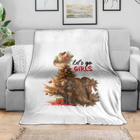 Christmas Cowgirl Boots Throw Blanket Western Cowboy Hat Howdy - Wonder Print Shop
