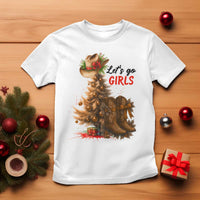 Christmas Cowgirl Boots T Shirt Western Cowboy Hat Howdy - Wonder Print Shop