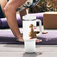 Christmas Cowgirl Boots Tumbler With Handle Western Cowboy Hat Howdy - Wonder Print Shop