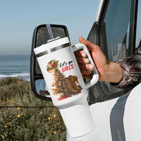 Christmas Cowgirl Boots Tumbler With Handle Western Cowboy Hat Howdy - Wonder Print Shop