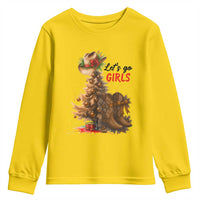 Christmas Cowgirl Boots Youth Sweatshirt Western Cowboy Hat Howdy - Wonder Print Shop