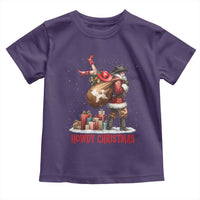 Cowboy Santa Christmas Toddler T Shirt Funny Western Xmas - Wonder Print Shop
