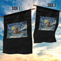 Cowboy Santa Starry Night Christmas Garden Flag - Wonder Print Shop