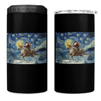 Cowboy Santa Starry Night Christmas 4 in 1 Can Cooler Tumbler - Wonder Print Shop