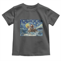 Cowboy Santa Starry Night Christmas Toddler T Shirt - Wonder Print Shop