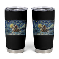 Cowboy Santa Starry Night Christmas Tumbler Cup - Wonder Print Shop