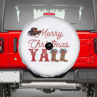 Western Cowboy Howdy Spare Tire Cover Merry Christmas Yall Cowgirl Boots Hat - Wonder Print Shop