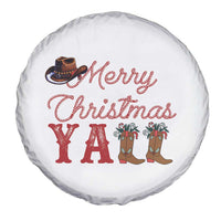 Western Cowboy Howdy Spare Tire Cover Merry Christmas Yall Cowgirl Boots Hat - Wonder Print Shop