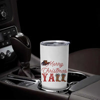 Western Cowboy Howdy Tumbler Cup Merry Christmas Yall Cowgirl Boots Hat - Wonder Print Shop