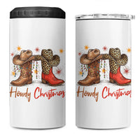 Howdy Christmas 4 in 1 Can Cooler Tumbler Western Cowboy Boots Country - Wonder Print Shop