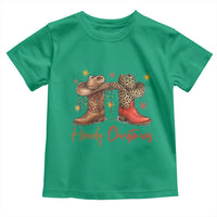 Howdy Christmas Toddler T Shirt Western Cowboy Boots Country - Wonder Print Shop