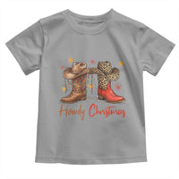 Howdy Christmas Toddler T Shirt Western Cowboy Boots Country - Wonder Print Shop