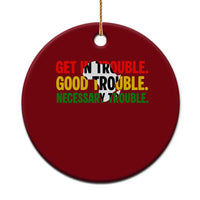 John Lewis Quote Affrican American Ceramic Ornament Get in Good Necessary Trouble